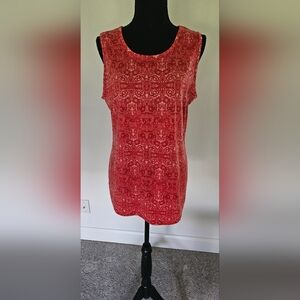 Athleta Red/pink Tank Top Size XLTall